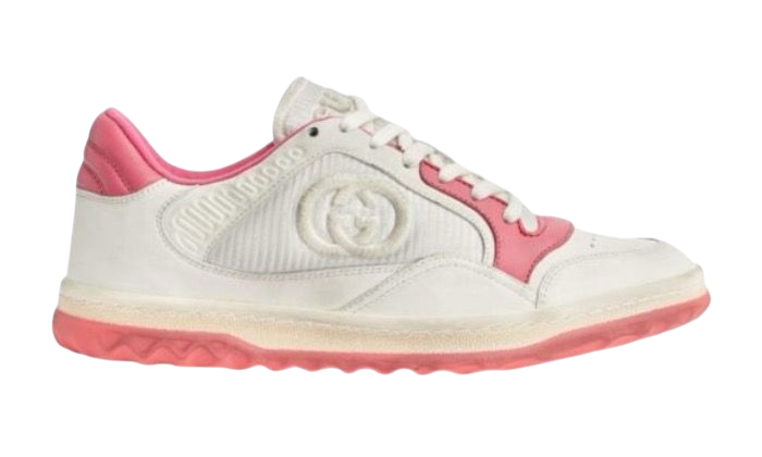 SCARPE - GUCCI LOW-TOP MAC 80 BIANCO/ROSA