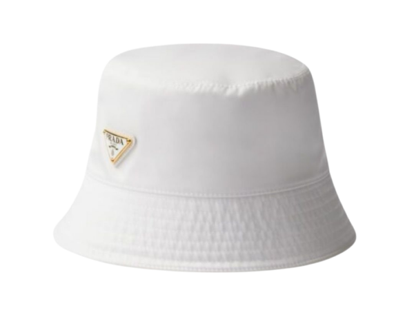 BERRETTO - PRADA RE-NYLON BIANCO PESCA