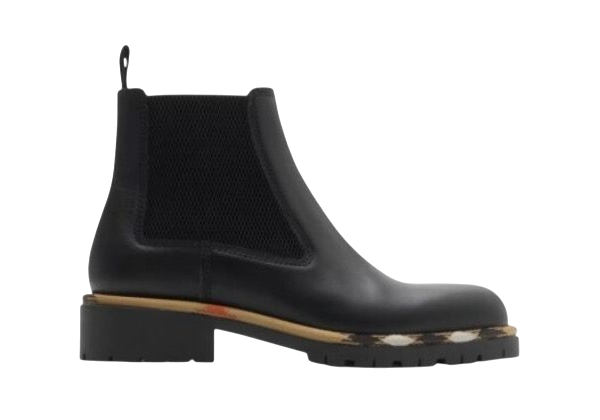 STIVALI - BURBERRY CHELSEA IN GRAVEL NERO