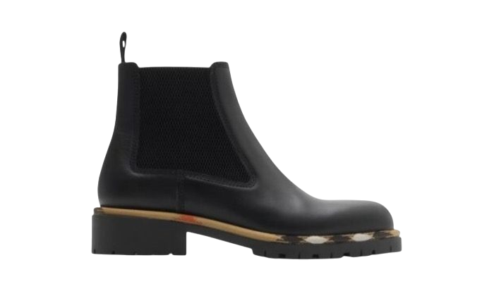 STIVALI - BURBERRY CHELSEA IN GRAVEL NERO