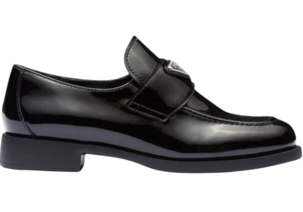 MOCASSINO - PRADA LOGO NERO
