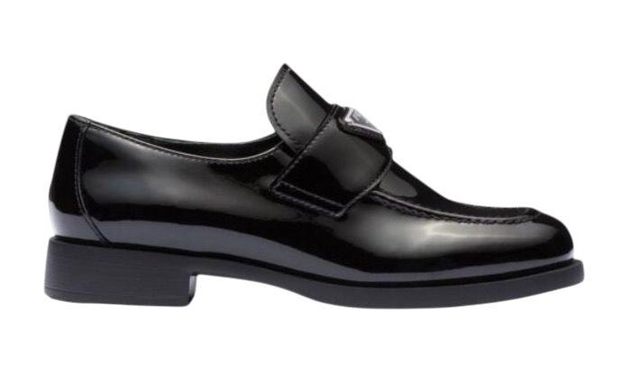 MOCASSINO - PRADA LOGO NERO