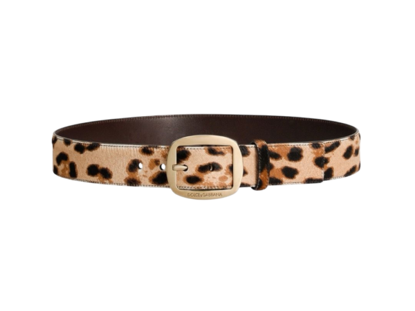 CINTURA - DOLCE & GABBANA IN VITELLO LEOPARDATO