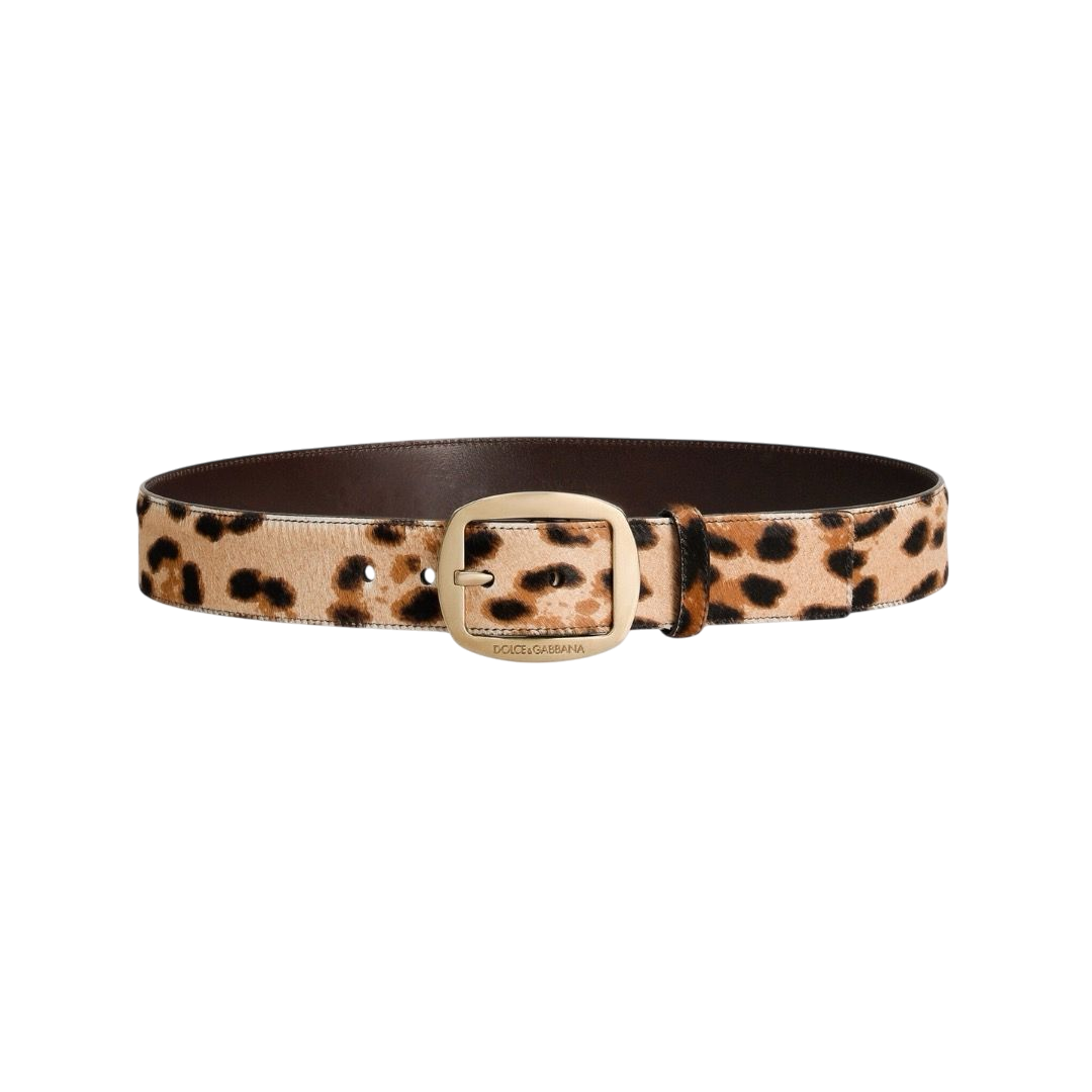 CINTURA - DOLCE & GABBANA IN VITELLO LEOPARDATO