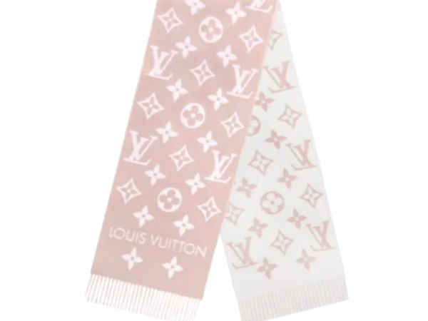 SCIARPA - LOUIS VUITTON ESSENTIAL ROSA/BIANCO