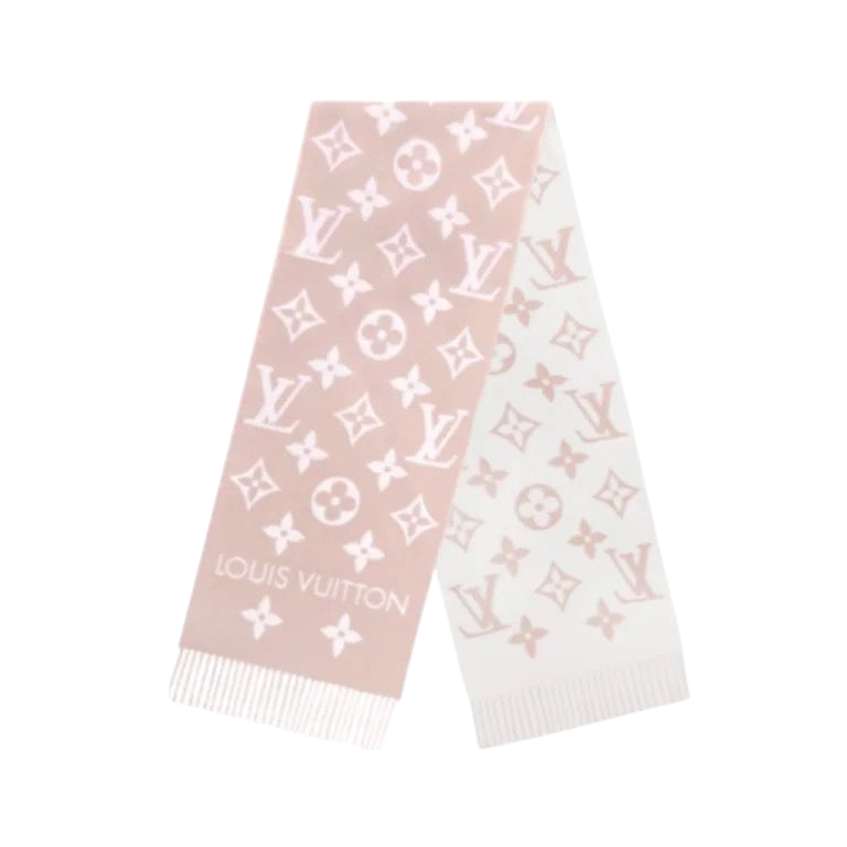 SCIARPA - LOUIS VUITTON ESSENTIAL ROSA/BIANCO