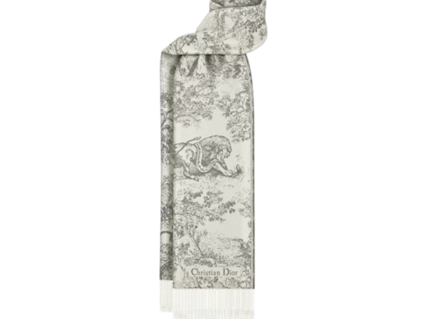 SCIARPA - DIOR CACHEMIRE E LANA GRIGIO