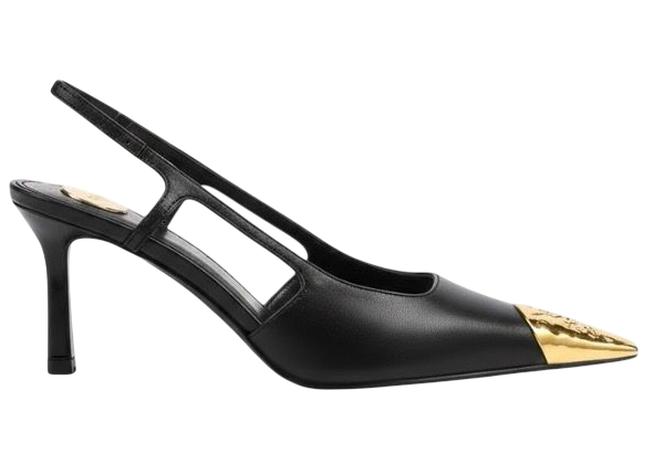 TACCHI - SAINT LAURENT JEANNE SLINGBACK DÈCOLLETÈ NERO