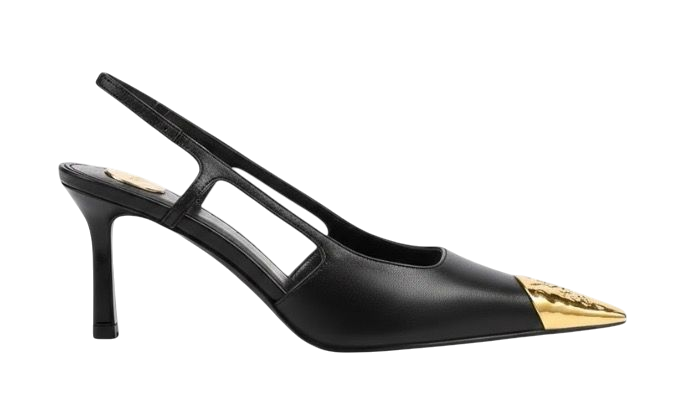TACCHI - SAINT LAURENT JEANNE SLINGBACK DÈCOLLETÈ NERO