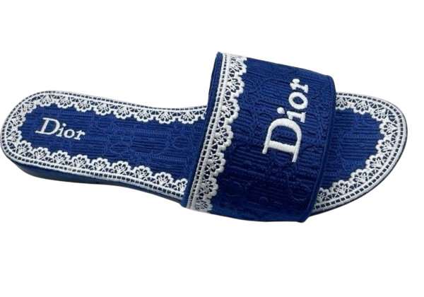 SANDALI - DIOR RICAMO BLU