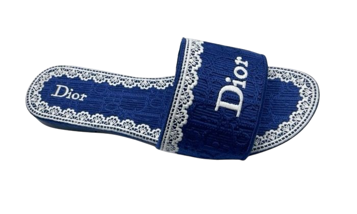SANDALI - DIOR RICAMO BLU