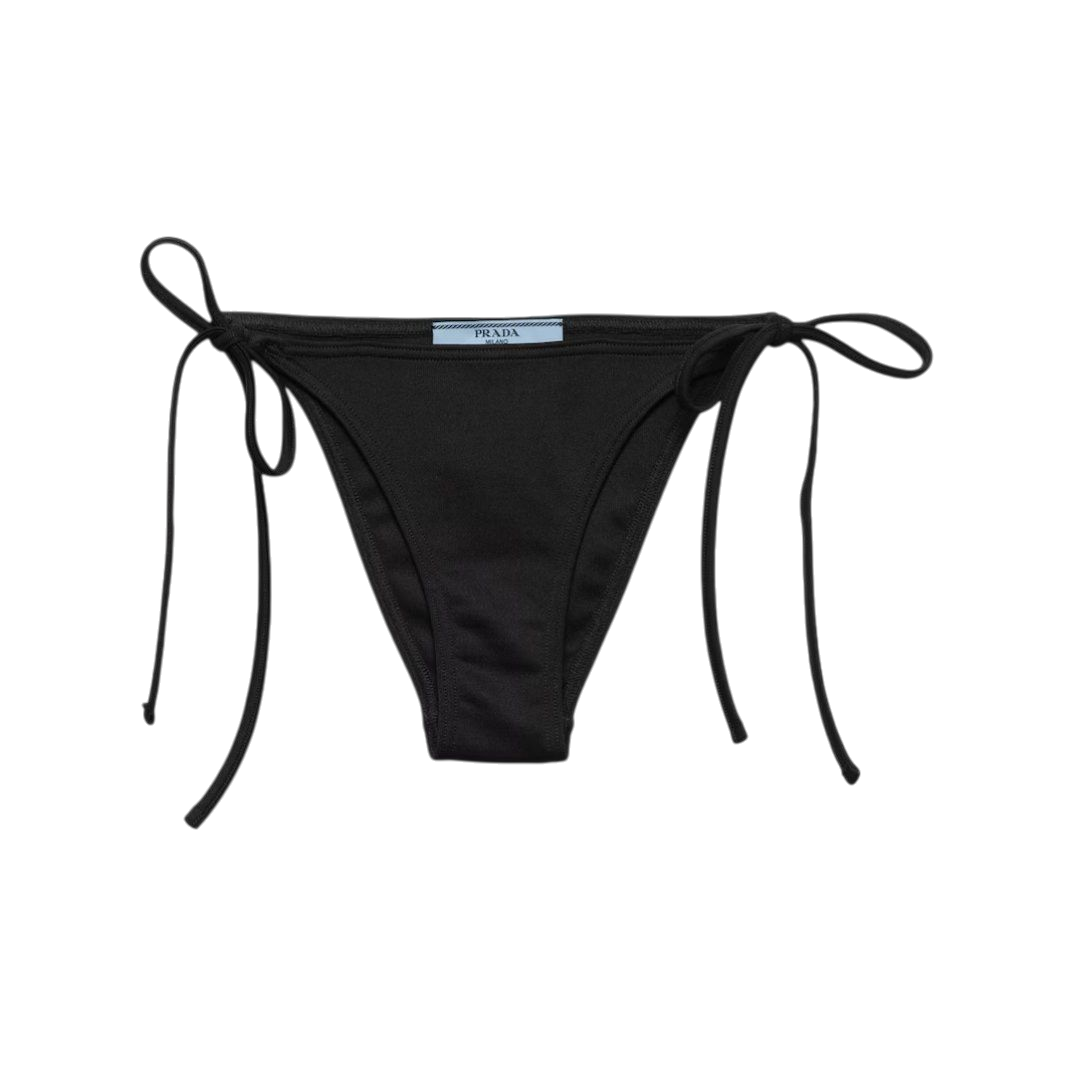COSTUME - PRADA BOTTOM BIKINI LAVORATO NERO