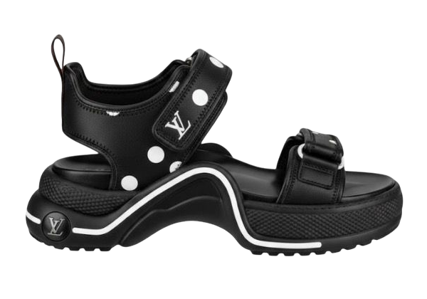 SANDALI - LOUIS VUITTON ARCHLIGHT FLACHE NERO