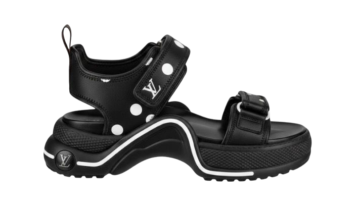 SANDALI - LOUIS VUITTON ARCHLIGHT FLACHE NERO