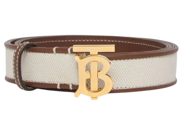 CINTURA - BURBERRY TB MARRONE/NERO