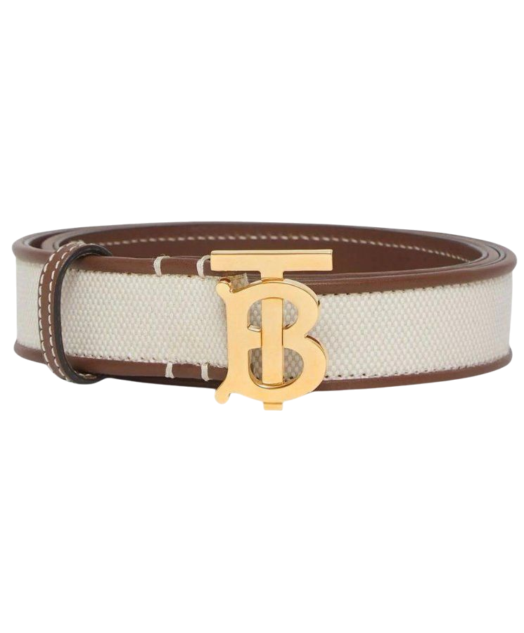 CINTURA - BURBERRY TB MARRONE/NERO