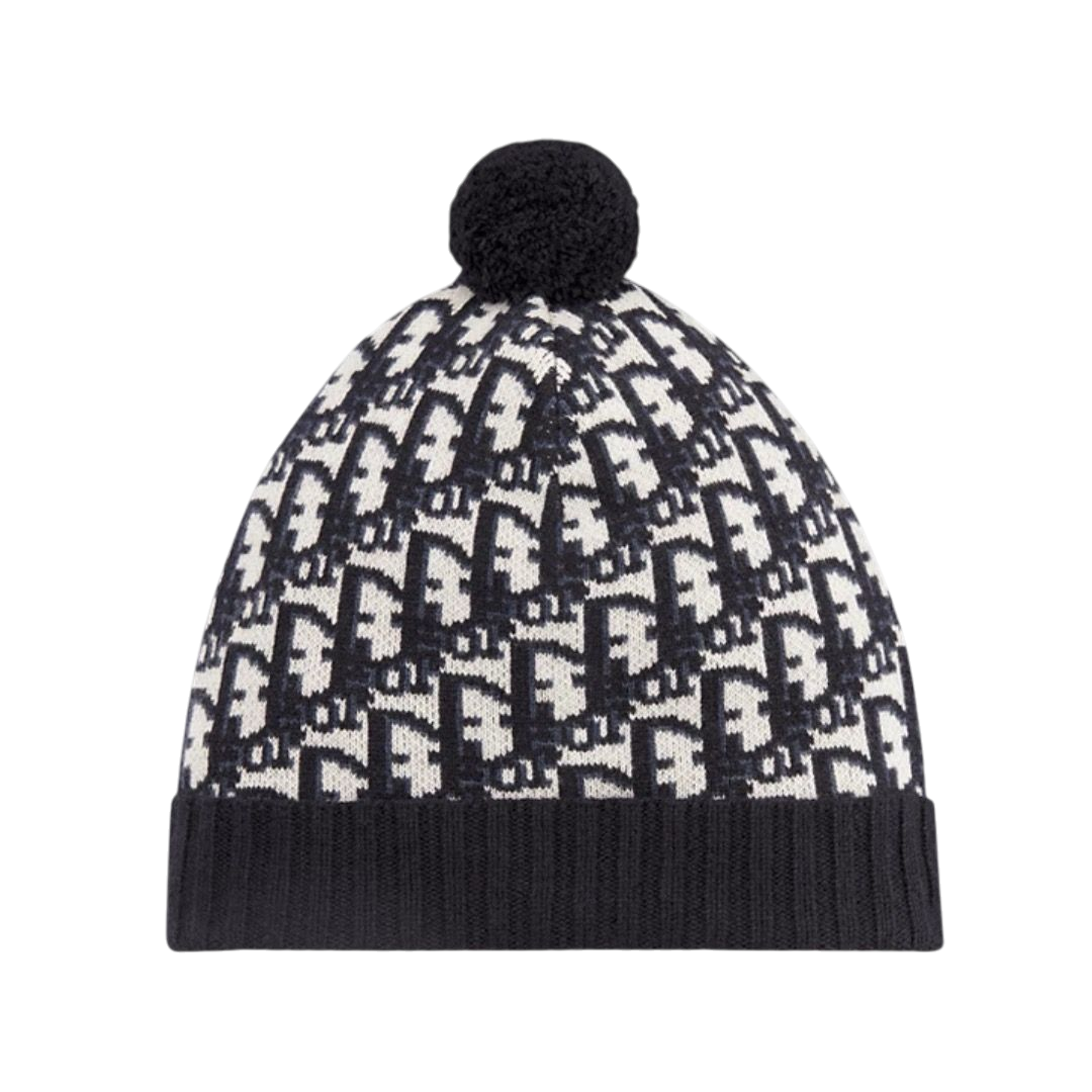 BERRETTO - DIOR OBLIQUE CON POM POM