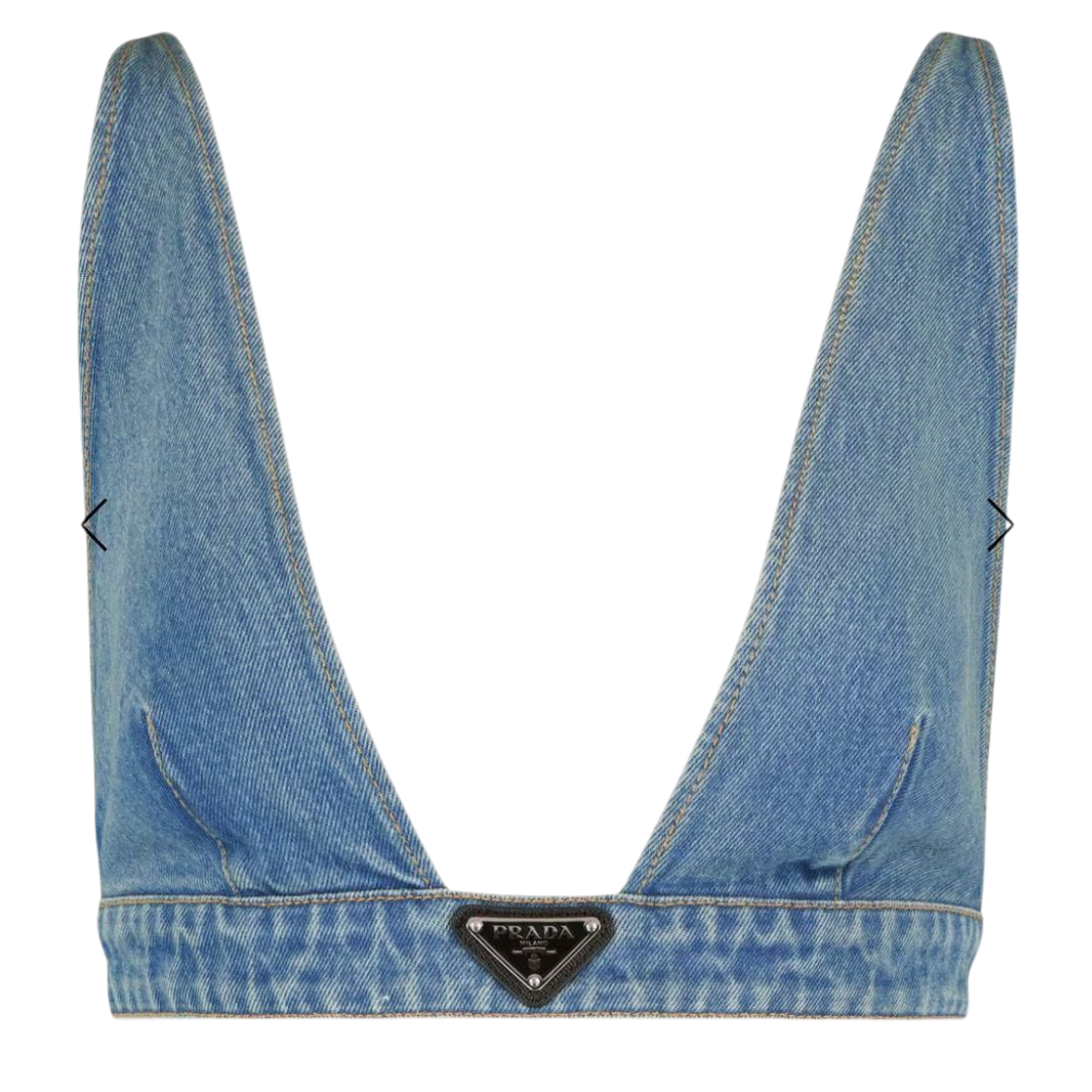 COSTUME - PRADA TOP BLU