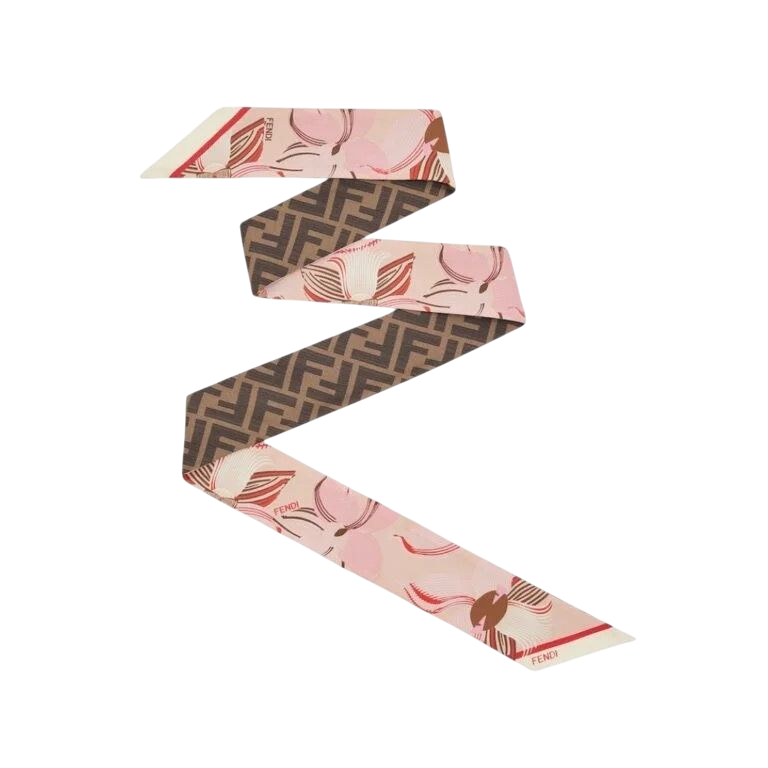 SCIARPA - FENDI IN SETA CON MOTIVO FF COLORATO