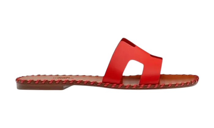 SANDALI - HERMÈS LADIES ORAN ROSSO