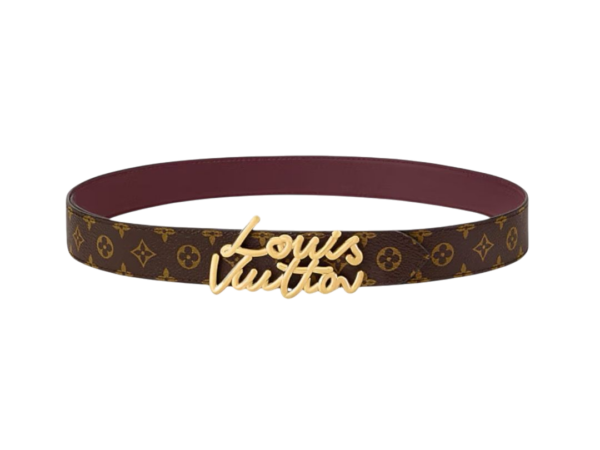 CINTURA - LOUIS VUITTON SCRIPT REVERSIBILE