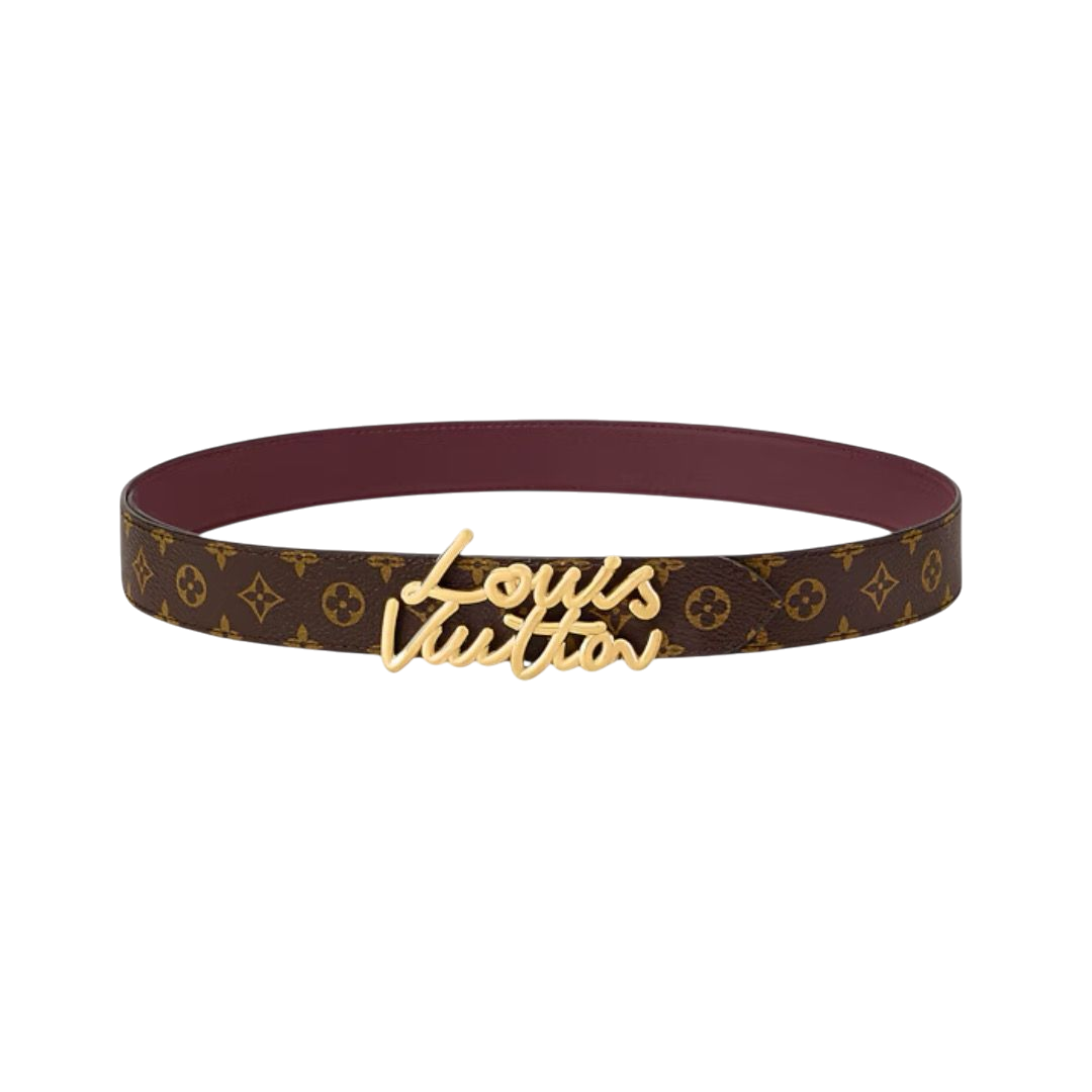 CINTURA - LOUIS VUITTON SCRIPT REVERSIBILE