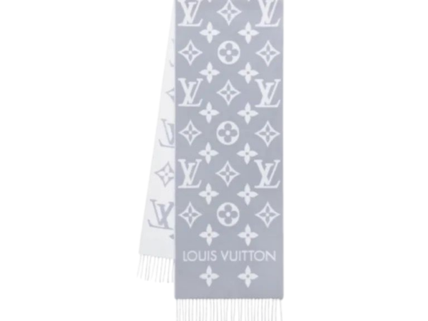 SCIARPA - LOUIS VUITTON ESSENTIAL GRIGIO/BIANCO