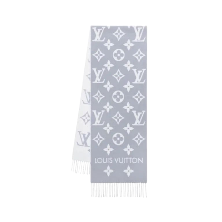 SCIARPA - LOUIS VUITTON ESSENTIAL GRIGIO/BIANCO