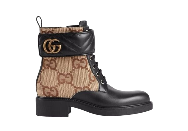 STIVALI - GUCCI ANKLE GG MARRONE