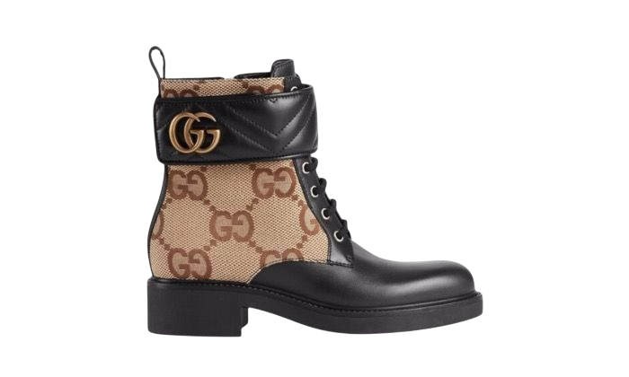 STIVALI - GUCCI ANKLE GG MARRONE
