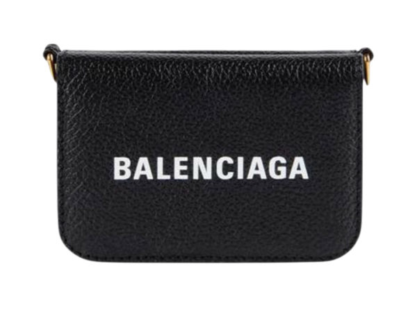 PORTAFOGLIO - BALENCIAGA CASH CATENA NERO