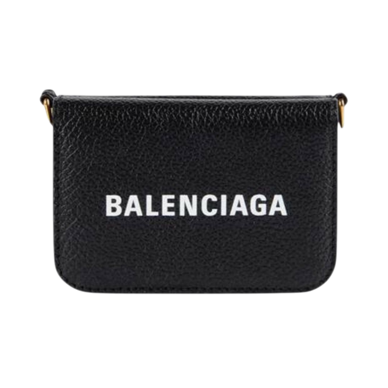 PORTAFOGLIO - BALENCIAGA CASH CATENA NERO