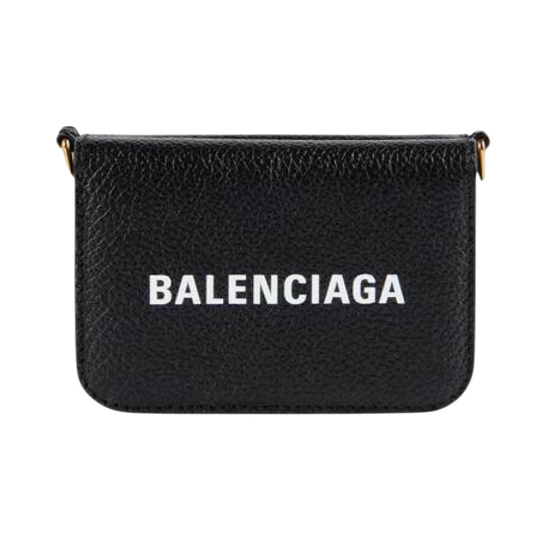 PORTAFOGLIO - BALENCIAGA CASH CATENA NERO
