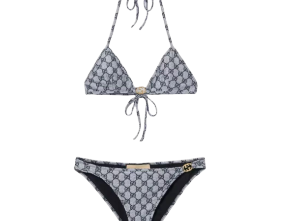 COSTUME - GUCCI STRETCH STAMPATO BLU/BIANCO