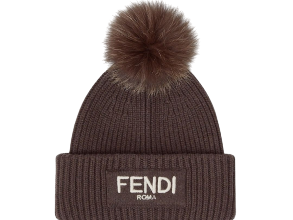 BERRETTO - FENDI LANA MARRONE