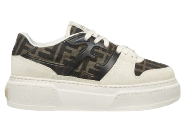 SCARPE - FENDI BASSE CANVAS E SUEDE