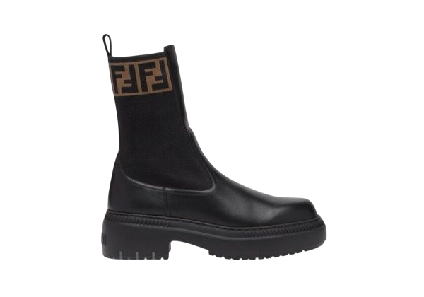 STIVALETTO - FENDI ROCKOKO BRAUN/NERO
