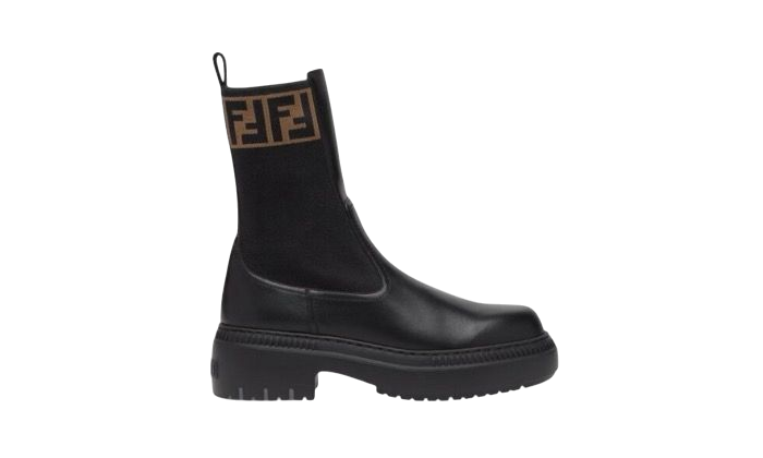 STIVALETTO - FENDI ROCKOKO BRAUN/NERO