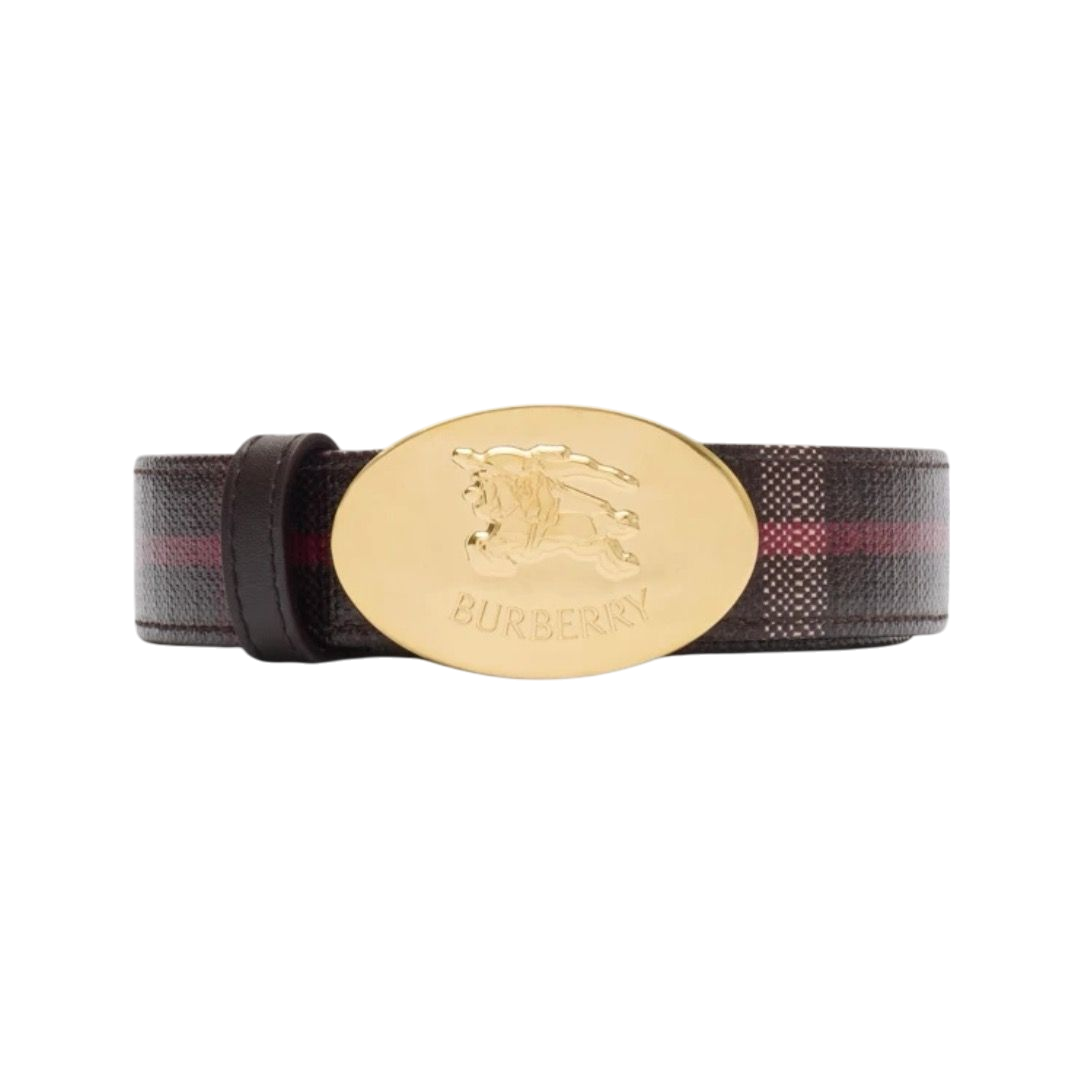 CINTURA - BURBERRY KNIGHT STAMP CHECK REVERSIBILE