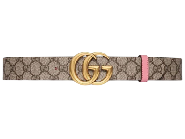 CINTURA - GUCCI MARMONT MARRONE/ROSA
