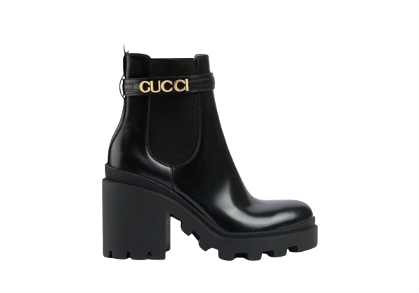 STIVALI - GUCCI ANKLE GG NERO