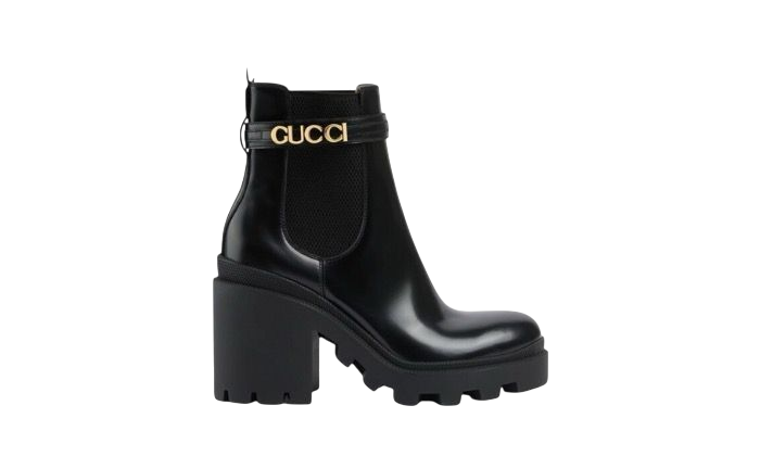 STIVALI - GUCCI ANKLE GG NERO