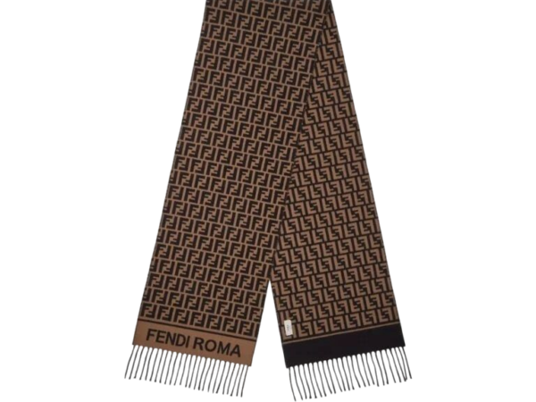 SCIARPA - FENDI IN LANA E CASHMERE MARRONE