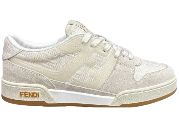 SCARPE - FENDI JACQUARD AVORIO E GRIGIO TORTORA