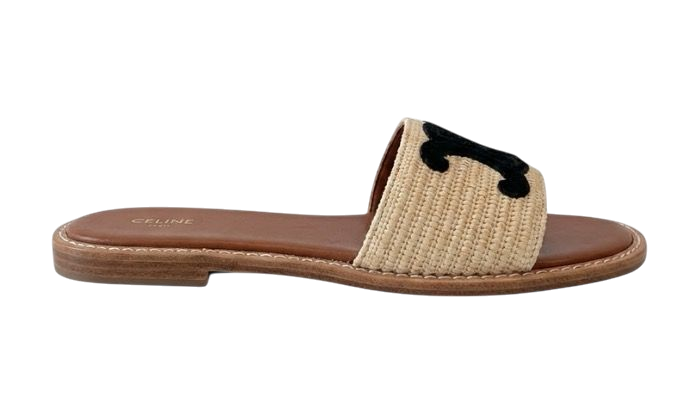 SANDALI - CELINE RAFY BASSI BEIGE/MARRONE