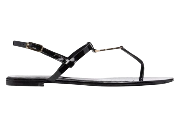 SANDALI - SAINT LAURENT WITH CASSANDRA LOGOPLAKE