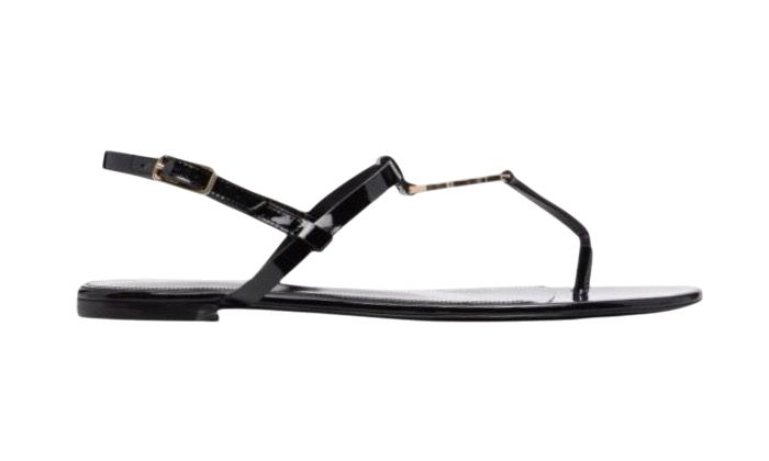 SANDALI - SAINT LAURENT WITH CASSANDRA LOGOPLAKE