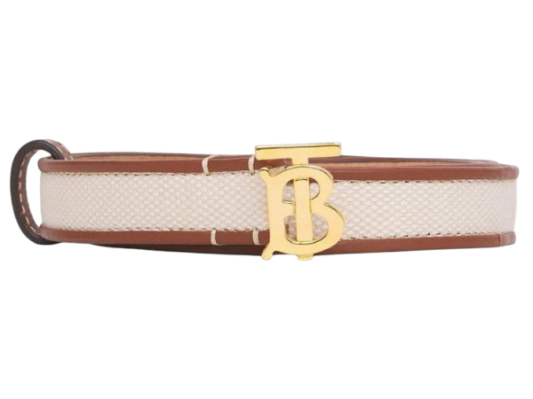CINTURA - BURBERRY TB BIANCO/BRAUN