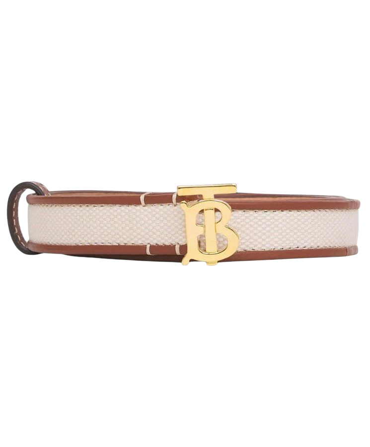 CINTURA - BURBERRY TB BIANCO/BRAUN
