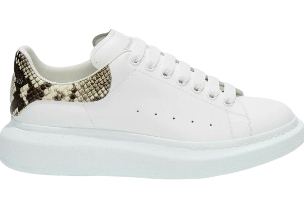 SCARPE - ALEXANDER MCQUEEN OVERSIZE BIANCO NATURALE PITONE